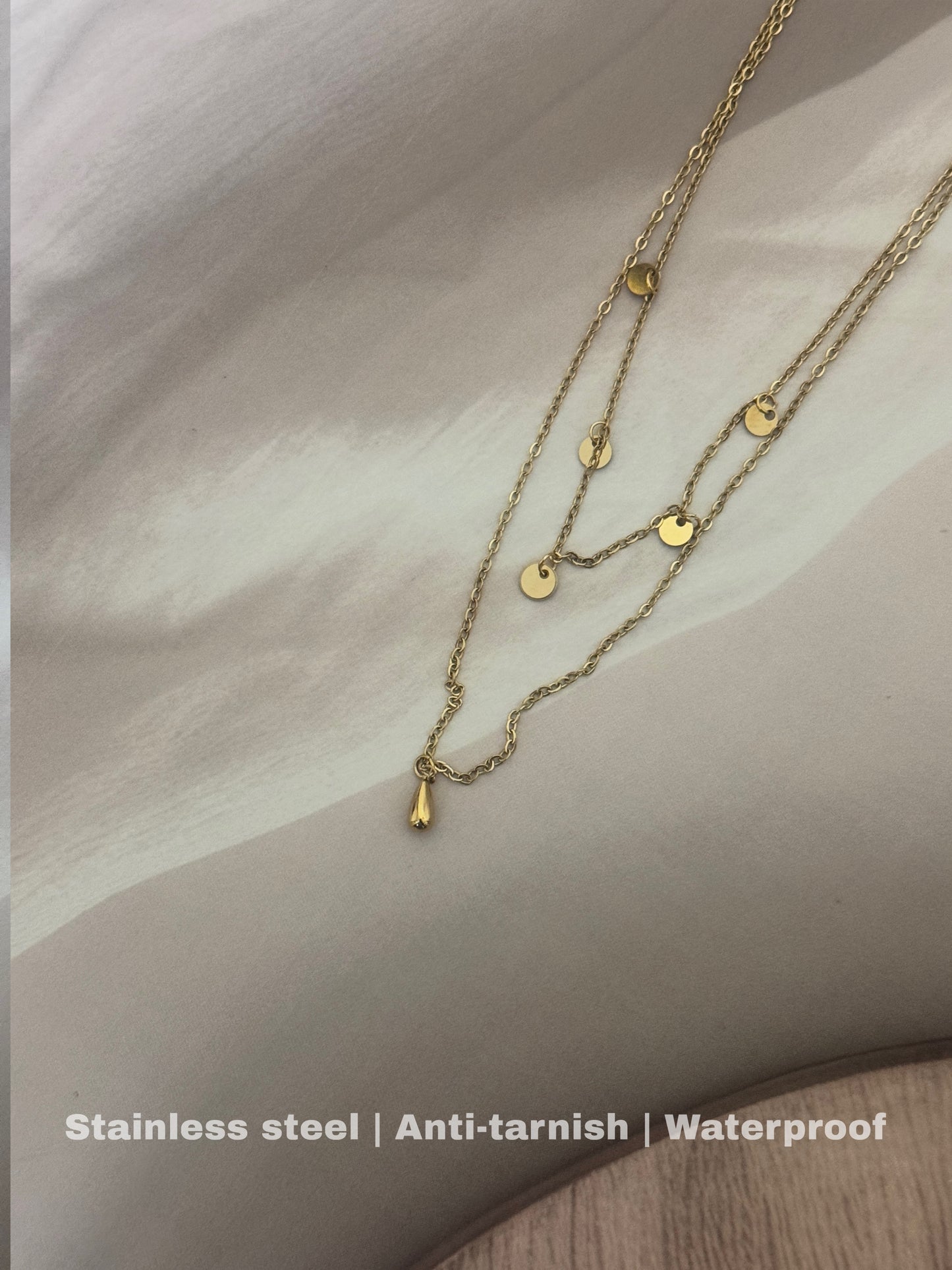 stunning gold layered necklace