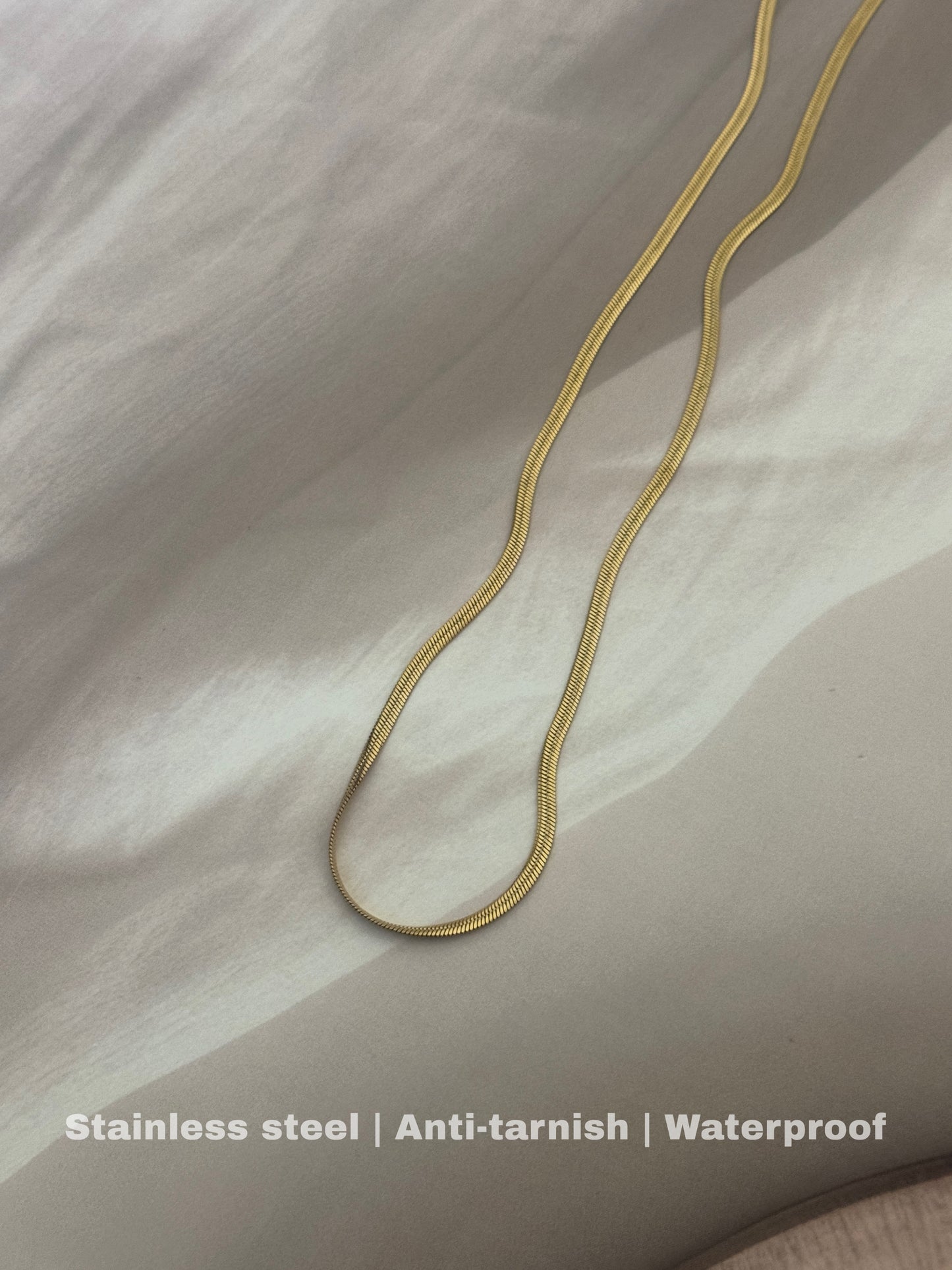 stunning gold stainless steel necklace!