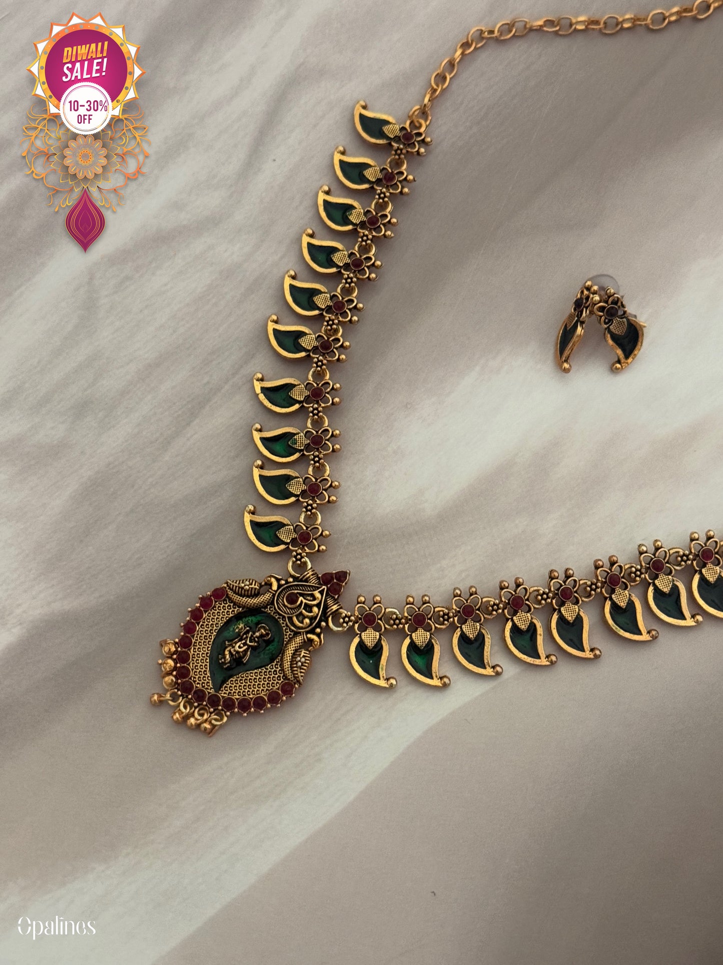 Mango Palakka Necklace Set