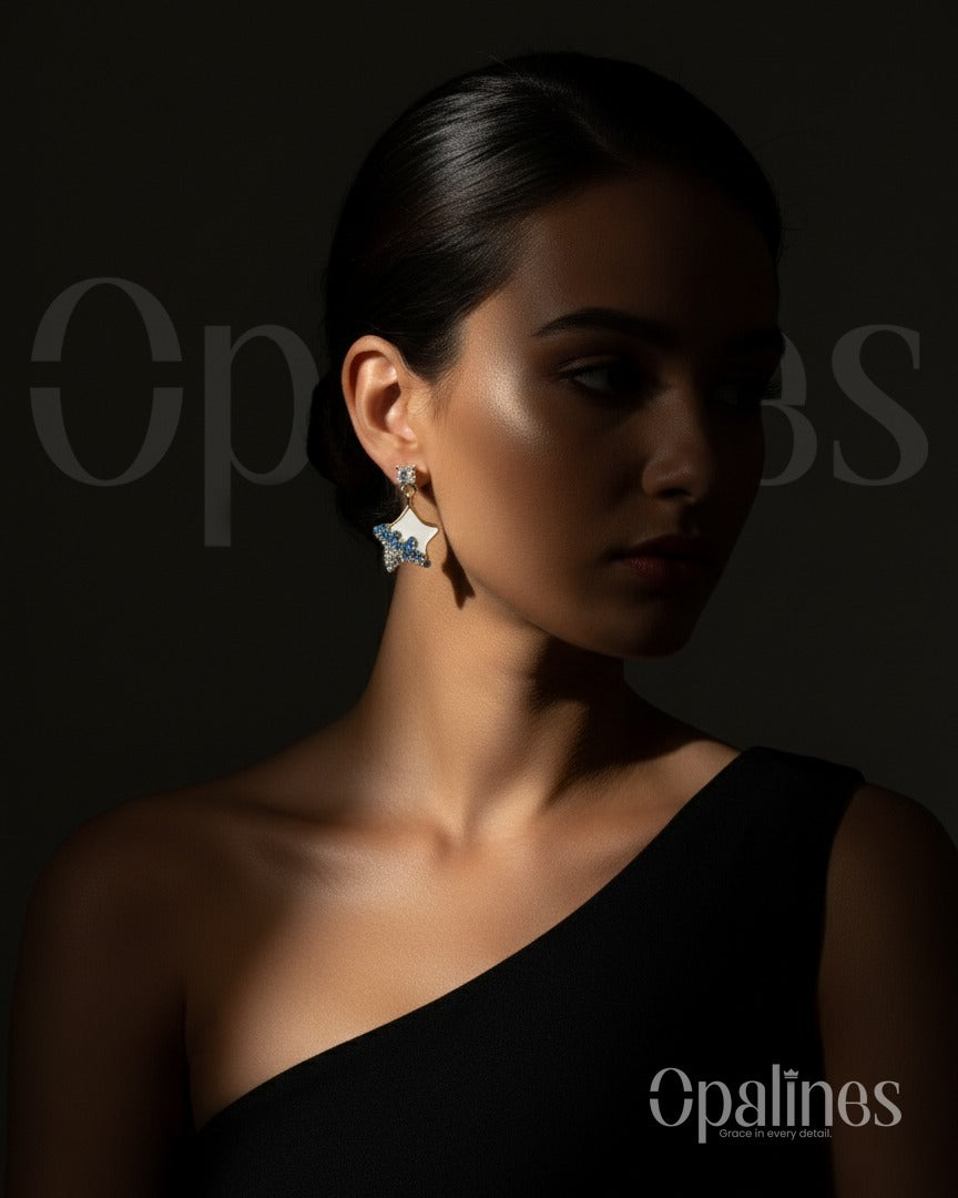 star-shaped earrings