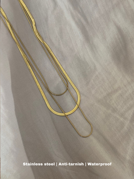 sleek stainless steel chains