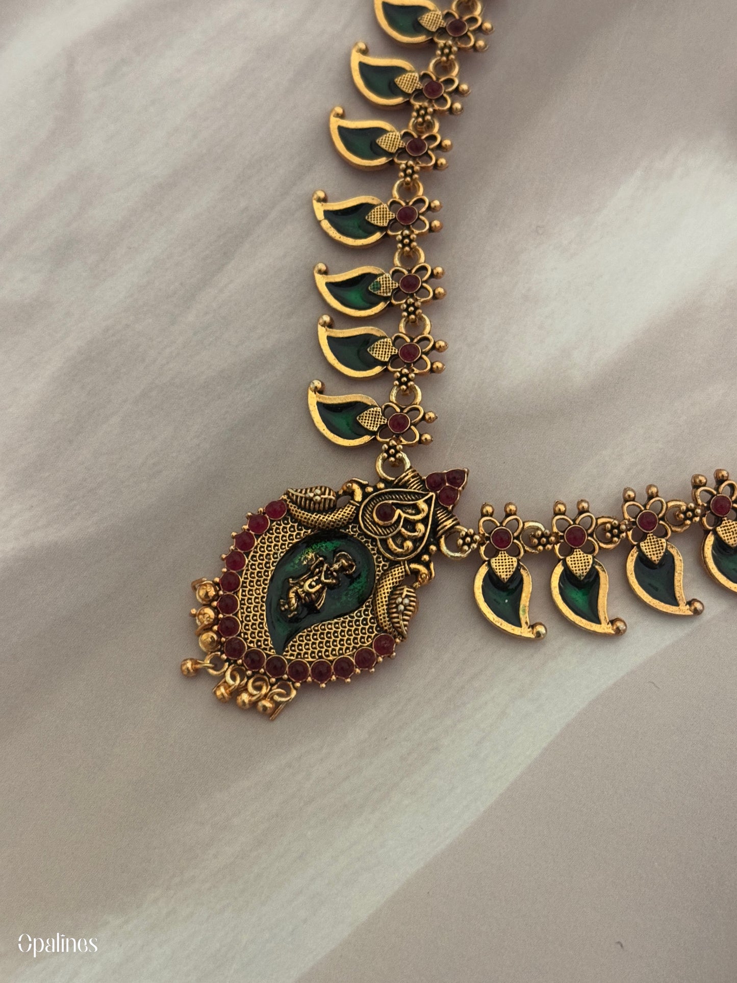 Mango Palakka Necklace Set