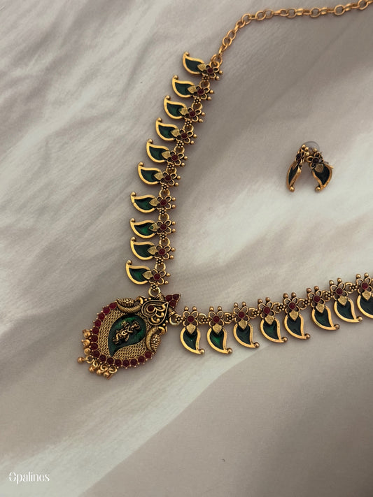 Mango Palakka Necklace Set