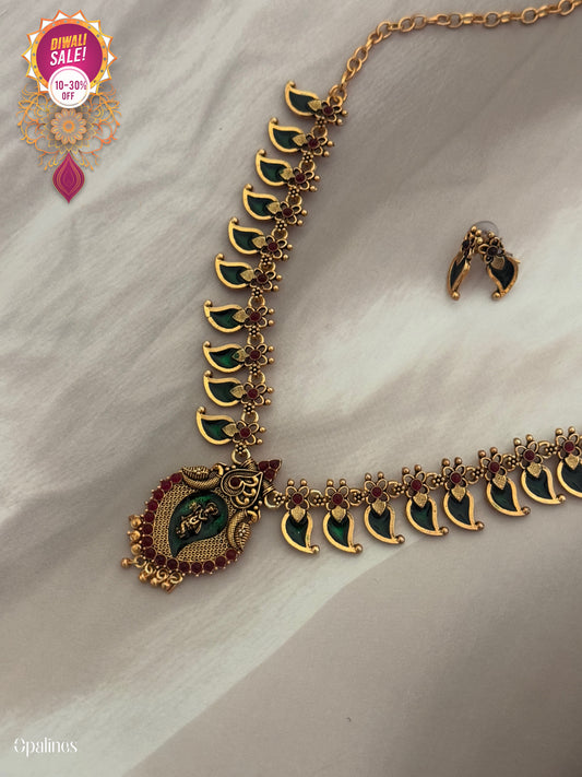 Mango Palakka Necklace Set