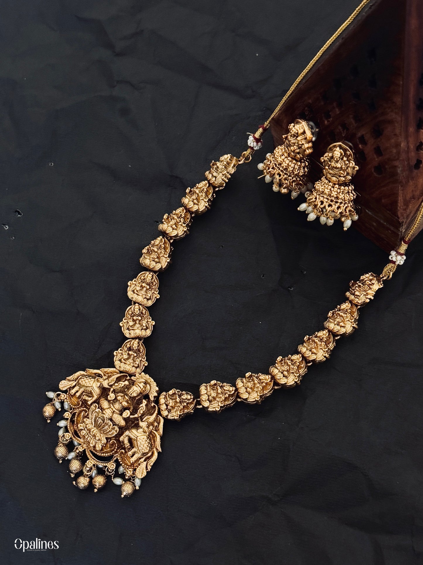 Trending Lakshmi Mala with Earrings