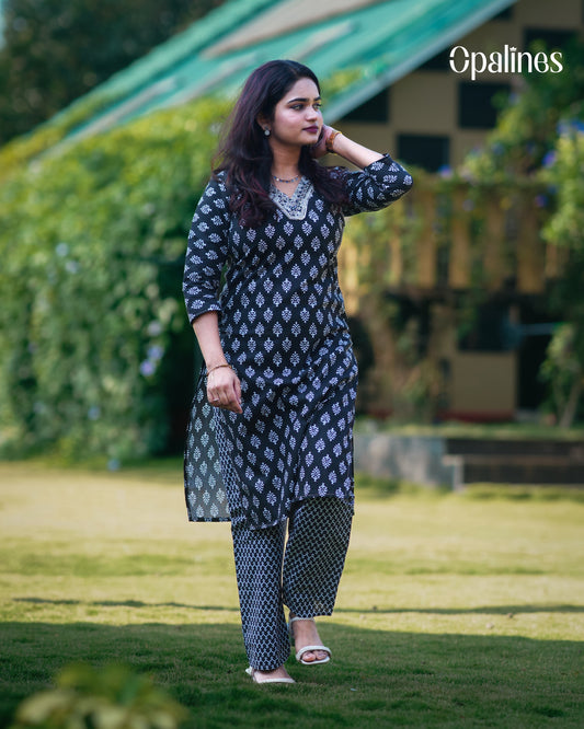 Cotton kurta with pant