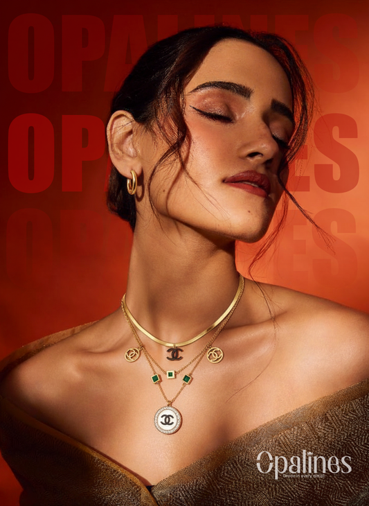 Chanel-inspired gold necklace